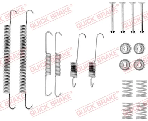 Sada příslušenství, brzdové čelisti QUICK BRAKE 105-0757 Sada příslušenství, brzdové čelisti QUICK BRAKE 105-0757