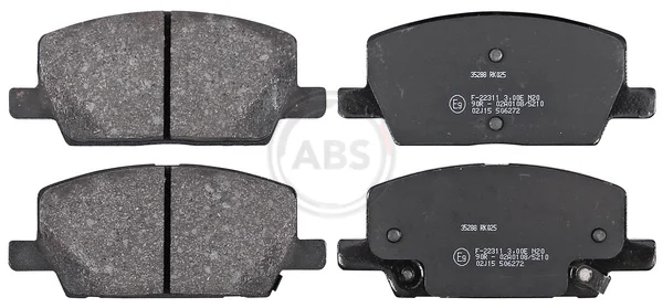 Sada brzdových destiček, kotoučová brzda A.B.S. 35288