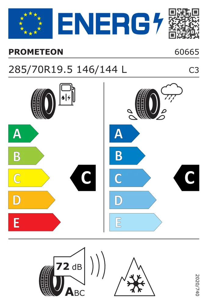 285/70R19.5 CPM R02PFD PROMETEON 285/70R19.5CPMR02PFD
