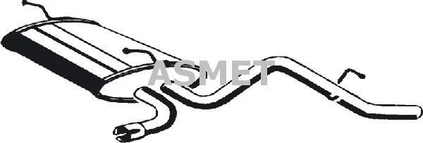 Zadni tlumic vyfuku ASMET 24.080 Zadni tlumic vyfuku ASMET 24.080