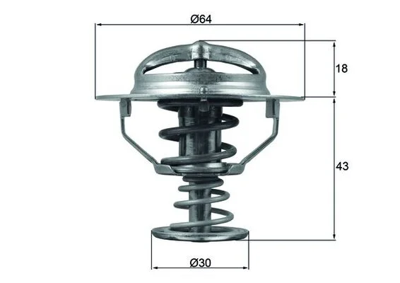 Termostat, chladivo MAHLE TX11482D