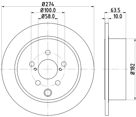 Brzdový kotouč HELLA 8DD355120-341 – OE 26700FJ000