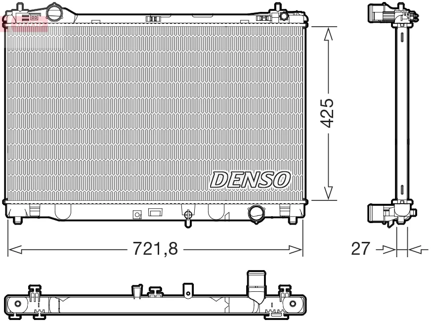 Chladič, chlazení motoru DENSO DRM50153