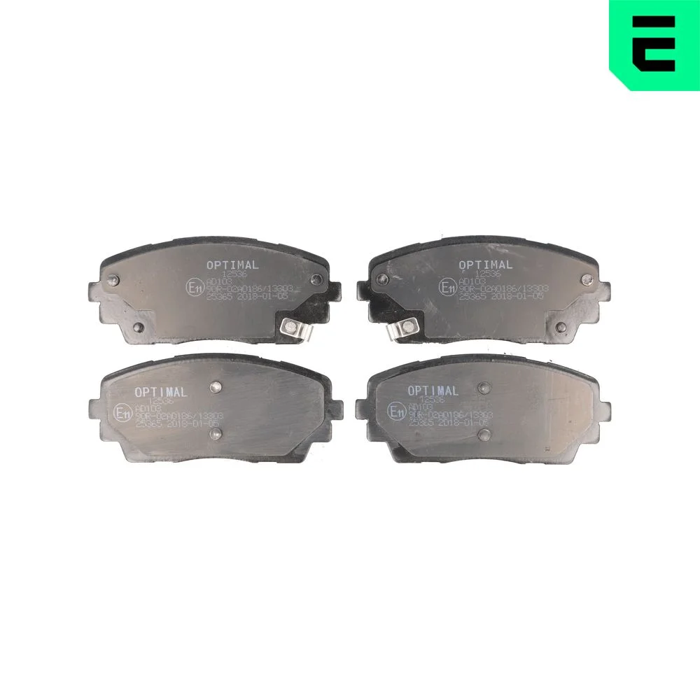 Sada brzdových destiček, kotoučová brzda OPTIMAL BP-12536