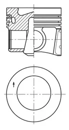 Píst KOLBENSCHMIDT 41271600 – OE 04L107065D001