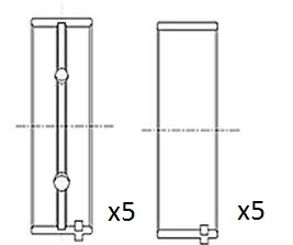 Hlavní ložiska klikového hřídele FAI AutoParts BM1001-STD