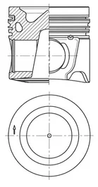 Píst KOLBENSCHMIDT 41805600
