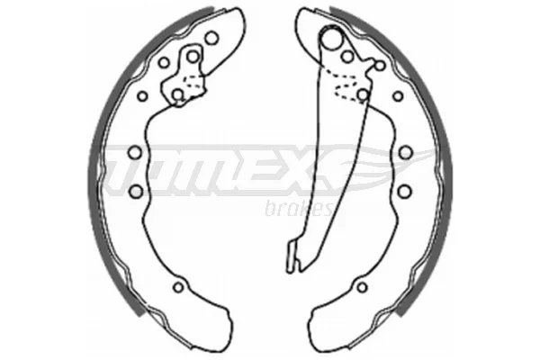 Sada brzdových čelistí Tomex Brakes TX20-70