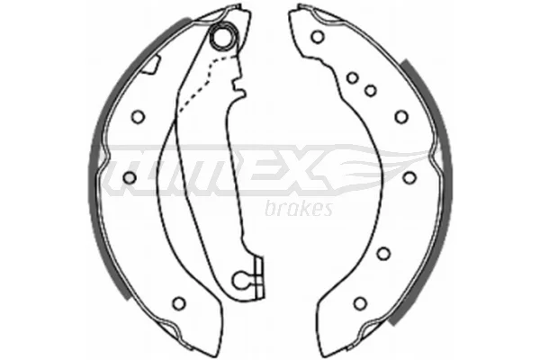 Sada brzdových čelistí Tomex Brakes TX20-65
