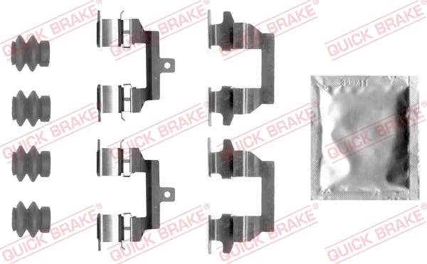 Sada prislusenstvi, oblozeni kotoucove brzdy QUICK BRAKE 109-0026