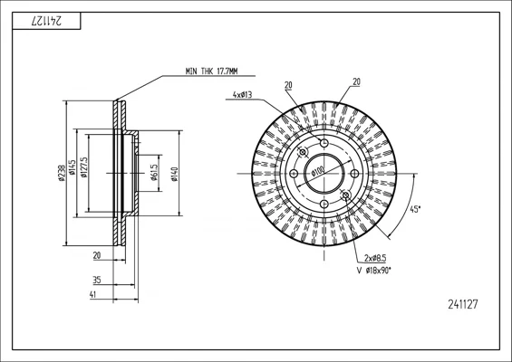 BRZ.KOTOUČ /P/RENAULT R19,R21 /LAK/KPL HART 241127 BRZ.KOTOUČ /P/RENAULT R19,R21 /LAK/KPL HART 241127