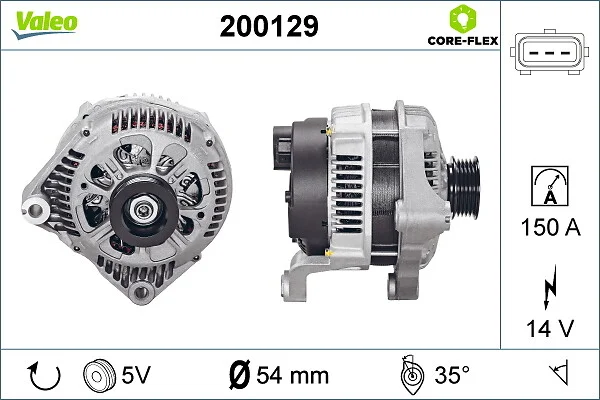 generátor VALEO 200129 generátor VALEO 200129