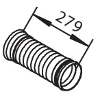 Zvlněná trubka, výfukový systém DINEX 51125