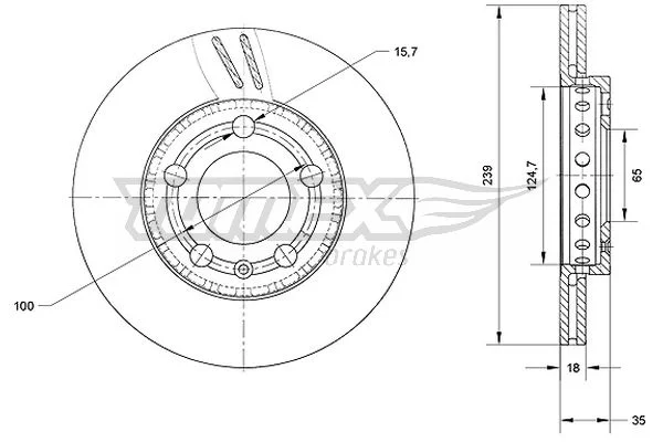 Brzdový kotouč Tomex Brakes TX71-09