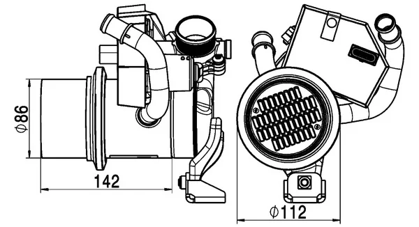 Chladič, recirkulace spalin MAHLE CE5000P