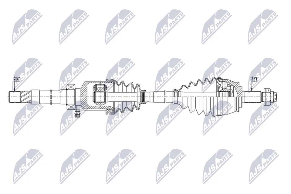 Hnací hřídel NTY NPW-FT-112 – OE 51868091