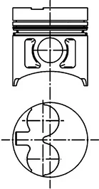 Píst KOLBENSCHMIDT 41529620