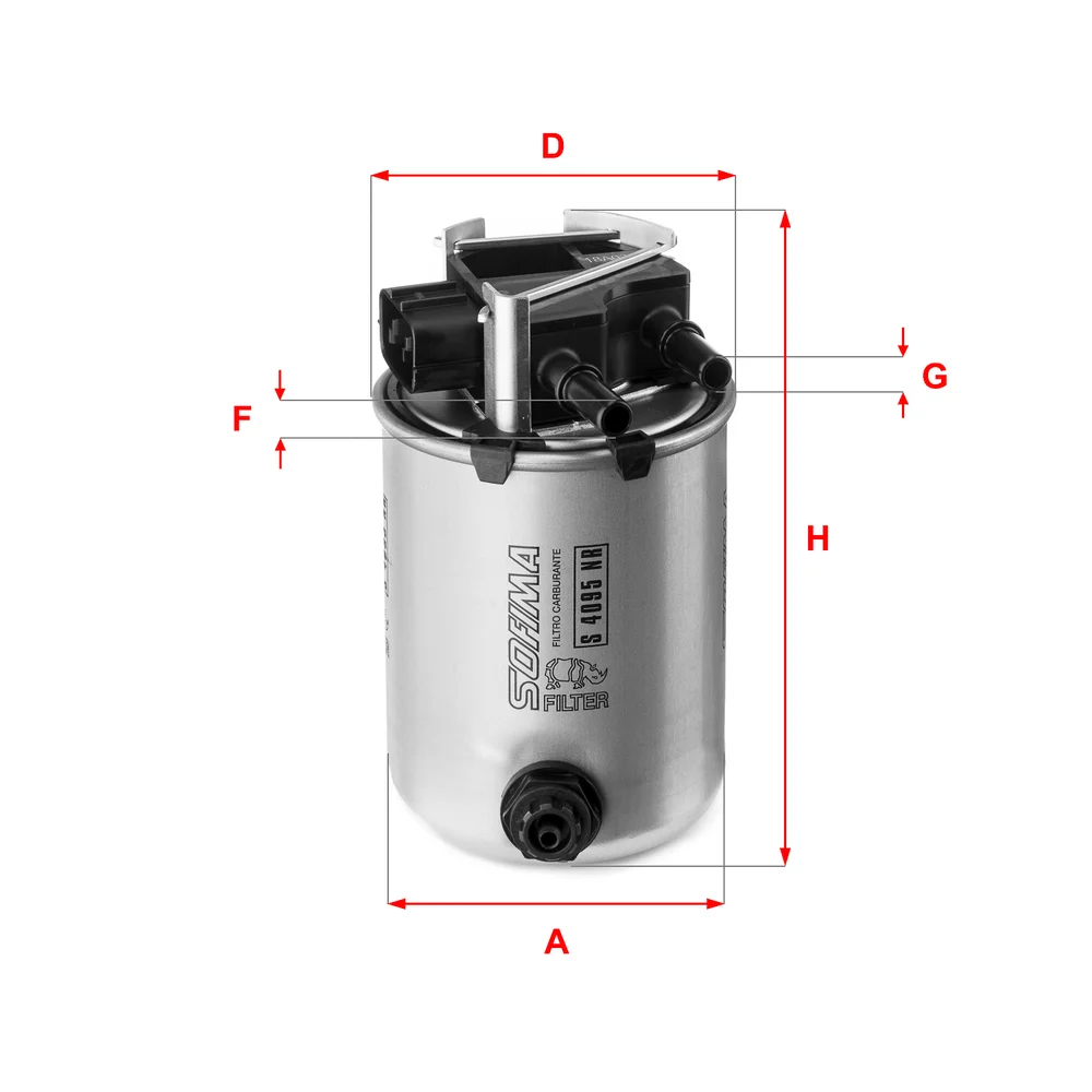 Palivový filtr SOFIMA S4095NR – OE 16400-4EA1A
