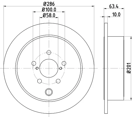 Brzdový kotouč HELLA 8DD355116-421