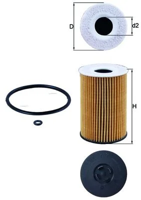 Olejový filtr MAHLE OX787D
