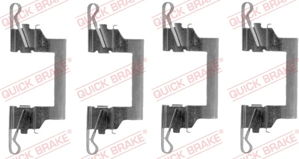 Sada prislusenstvi, oblozeni kotoucove brzdy QUICK BRAKE 109-1614