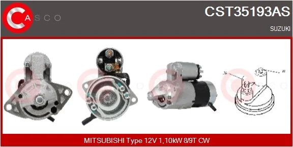 Startér CASCO CST35193AS