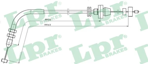 Lanko plynu LPR C0076A – OE 46406434