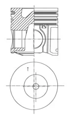 Píst KOLBENSCHMIDT 41500600