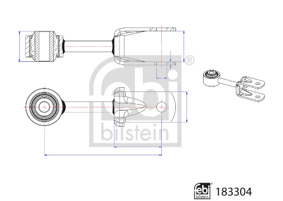 Tyč/vzpěra, stabilizátor FEBI BILSTEIN 183304