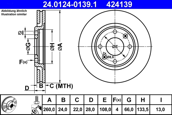 Brzdové kotouče Starline PB2489 Brzdové kotouče Starline PB2489