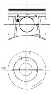 Píst KOLBENSCHMIDT 99801600