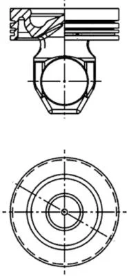 Píst KOLBENSCHMIDT 40338600 Píst KOLBENSCHMIDT 40338600