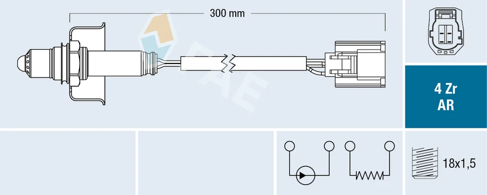 Lambda sonda FAE 75644 – OE LFN1-18-8G1A