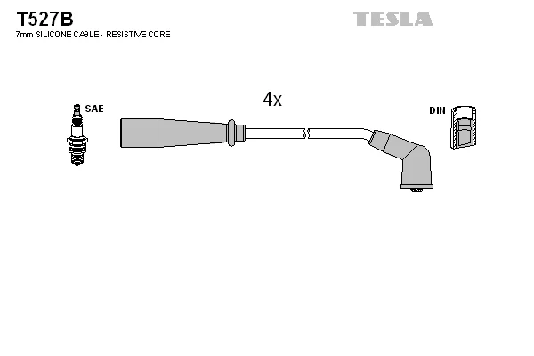 Sada kabelů pro zapalování TESLA T527B Sada kabelů pro zapalování TESLA T527B