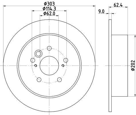 Brzdový kotouč HELLA 8DD355118-721