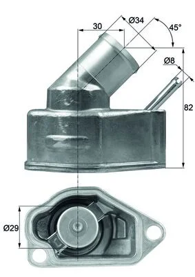 Termostat, chladivo MAHLE TI1092