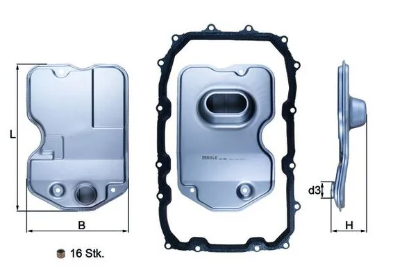 Hydraulický filtr, automatická převodovka MAHLE HX160KIT