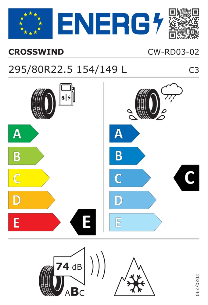 295/80R22.5 CCW CWRD03 CROSSWIND 295/80R22.5CCWCWRD03 295/80R22.5 CCW CWRD03 CROSSWIND 295/80R22.5CCWCWRD03