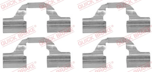 Sada prislusenstvi, oblozeni kotoucove brzdy QUICK BRAKE 109-1684