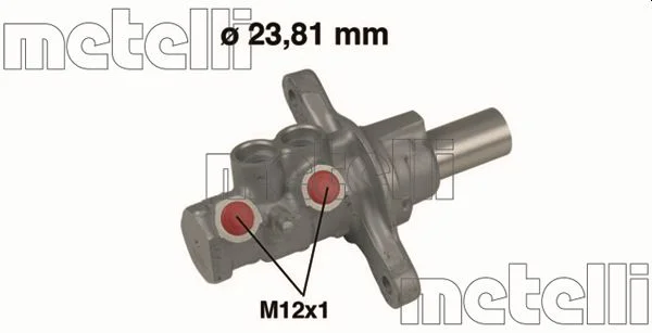 Hlavní brzdový válec METELLI 05-0522 Hlavní brzdový válec METELLI 05-0522