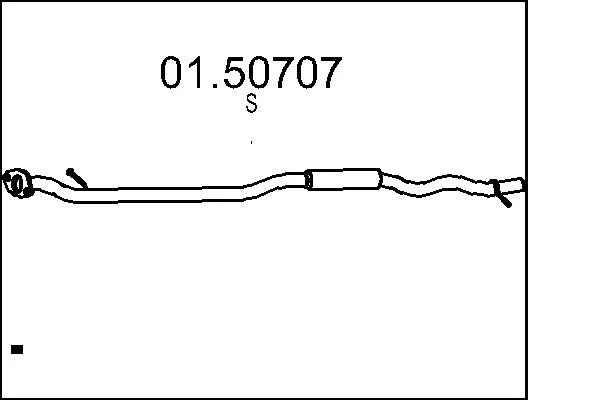 Stredni tlumic vyfuku MTS 01.50707
