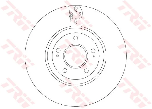 Brzdový kotouč TRW DF7302S – OE 4615A031