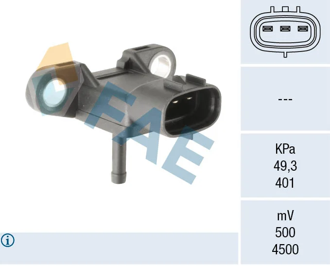 Senzor tlaku sacího potrubí FAE 15156 – OE RF7J-18-211