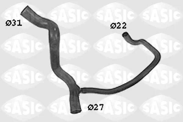 Hadice chladiče SASIC SWH4268 – OE 7700801055