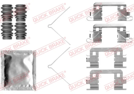 Sada prislusenstvi, oblozeni kotoucove brzdy QUICK BRAKE 109-1811
