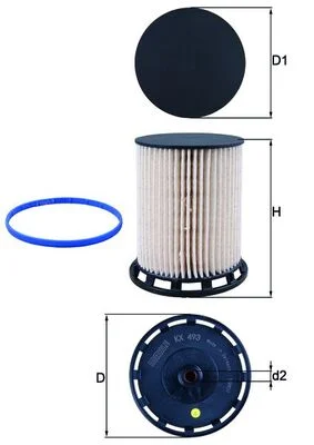 Palivový filtr KNECHT KX493D