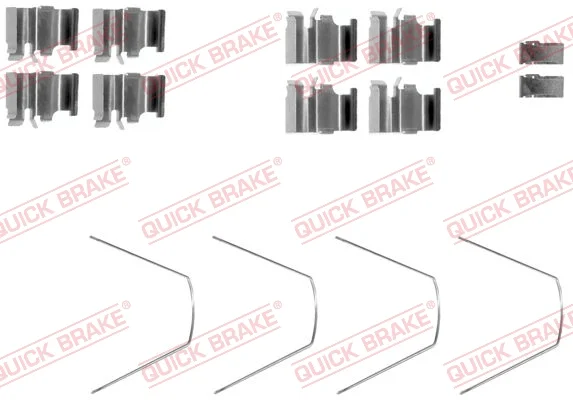 Sada prislusenstvi, oblozeni kotoucove brzdy QUICK BRAKE 109-1651