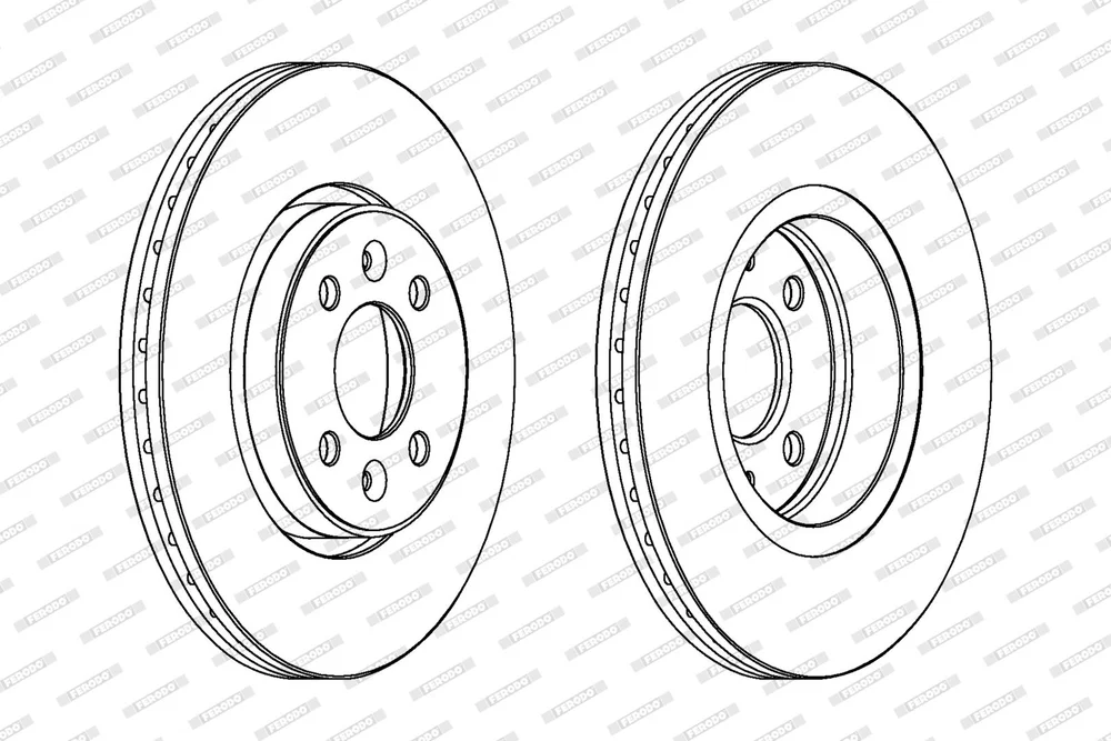 Brzdový kotouč FERODO DDF1124C – OE 7702205086