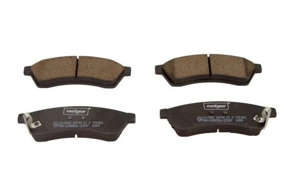 Sada brzdových destiček, kotoučová brzda MAXGEAR 19-2908