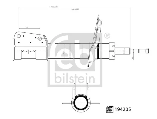 Tlumič pérování FEBI BILSTEIN 194205